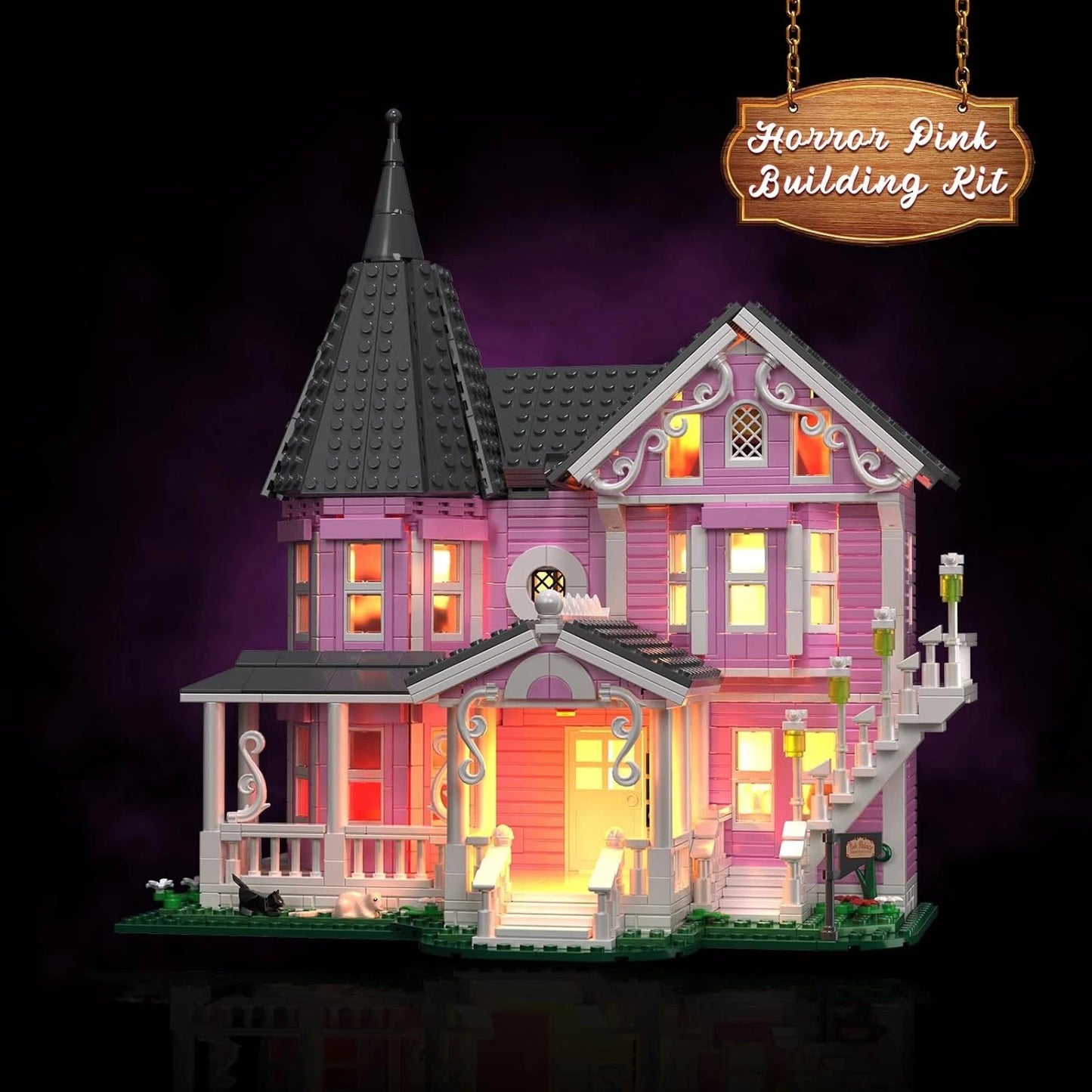Coraline Pink Mansion LED Lights